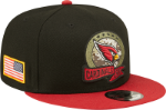 Men's New Era Black/Cardinal Arizona Cardinals 2022 Salute To Service 9FIFTY Snapback Hat