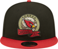 Men's New Era Black/Cardinal Arizona Cardinals 2022 Salute To Service 9FIFTY Snapback Hat