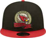 Men's New Era Black/Cardinal Arizona Cardinals 2022 Salute To Service 9FIFTY Snapback Hat