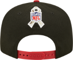 Men's New Era Black/Cardinal Arizona Cardinals 2022 Salute To Service 9FIFTY Snapback Hat