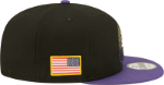 Men's Baltimore Ravens New Era Black/Purple 2022 Salute To Service 9FIFTY Snapback Hat