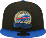 Men's New Era Black/Blue Buffalo Bills 2022 Salute To Service 9FIFTY Snapback Hat