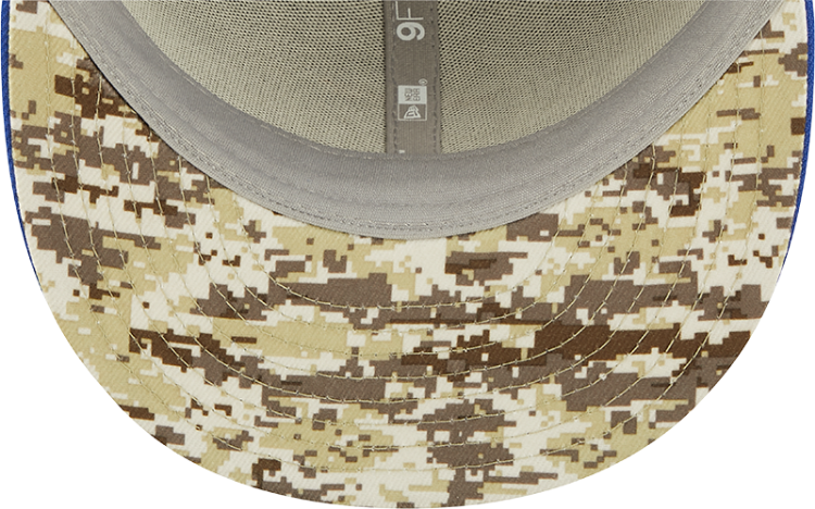 Men's New Era Black/Blue Buffalo Bills 2022 Salute To Service 9FIFTY Snapback Hat image 7