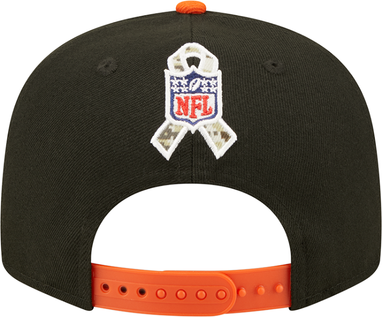 Men's Cincinnati Bengals New Era Black/Orange 2022 Salute To Service 9FIFTY Snapback Hat image 5