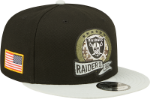 Men's Las Vegas Raiders New Era Black/Gray 2022 Salute To Service 9FIFTY Snapback Hat