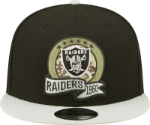 Men's Las Vegas Raiders New Era Black/Gray 2022 Salute To Service 9FIFTY Snapback Hat