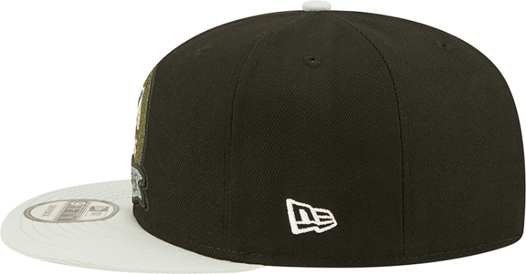 Men's Las Vegas Raiders New Era Black/Gray 2022 Salute To Service 9FIFTY Snapback Hat