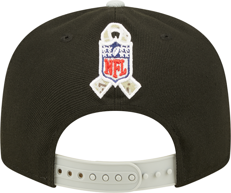 Men's Las Vegas Raiders New Era Black/Gray 2022 Salute To Service 9FIFTY Snapback Hat image 5