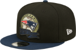 Men's New England Patriots New Era Black/Navy 2022 Salute To Service 9FIFTY Snapback Hat