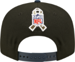 Men's New England Patriots New Era Black/Navy 2022 Salute To Service 9FIFTY Snapback Hat