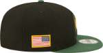 Men's New Era Black/Green Green Bay Packers 2022 Salute To Service 9FIFTY Snapback Hat