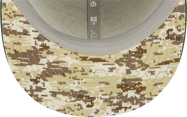 Men's New Era Black/Green Green Bay Packers 2022 Salute To Service 9FIFTY Snapback Hat image 7