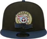 Men's Tennessee Titans New Era Black/Navy 2022 Salute To Service 9FIFTY Snapback Hat