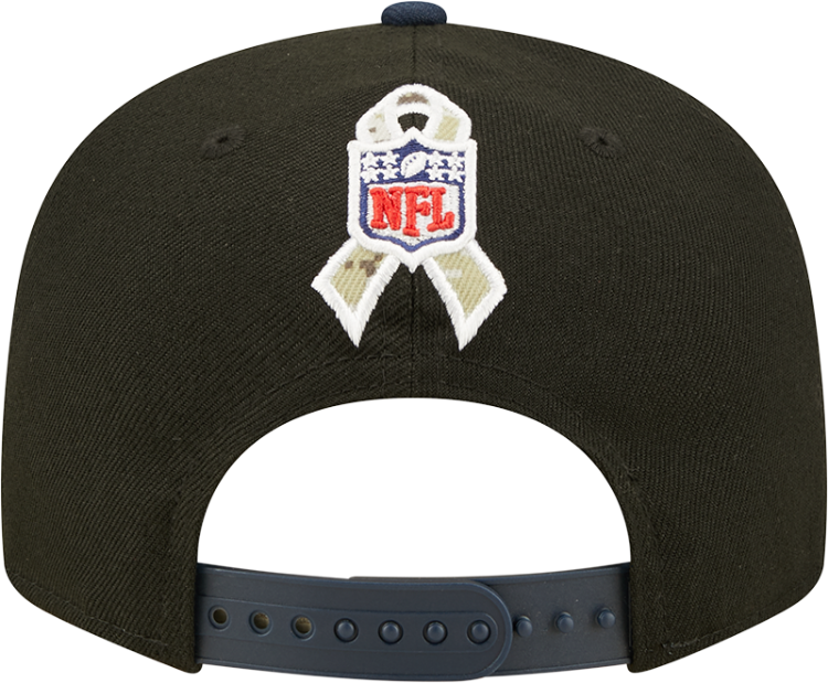 Men's Tennessee Titans New Era Black/Navy 2022 Salute To Service 9FIFTY Snapback Hat image 5
