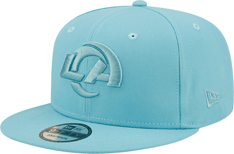 Men's Los Angeles Rams New Era Baby Blue Color Pack NFL 9FIFTY Snapback Hat front view