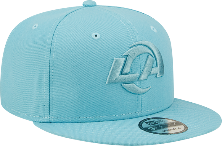 Men's Los Angeles Rams New Era Baby Blue Color Pack NFL 9FIFTY Snapback Hat side view