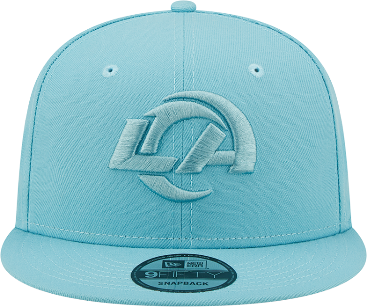 Men's Los Angeles Rams New Era Baby Blue Color Pack NFL 9FIFTY Snapback Hat back view