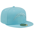 Men's New Era Aqua Los Angeles Chargers Color Pack 950 Snapback hat