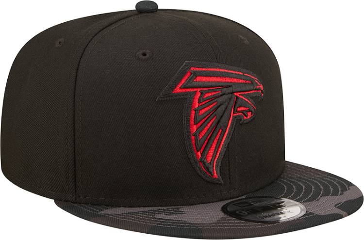 Atlanta Falcons New Era Camo Vizor 9FIFTY Snapback Hat - Black