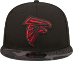 Atlanta Falcons New Era Camo Vizor 9FIFTY Snapback Hat - Black