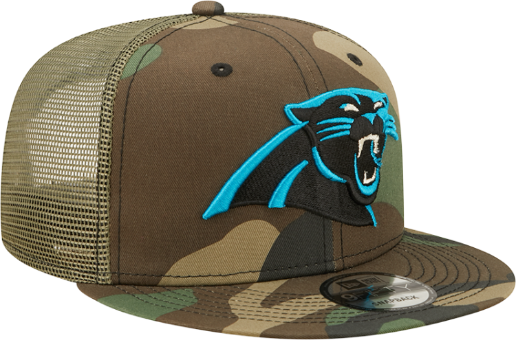Men's New Era Camo Carolina Panthers  Trucker 2.0 9FIFTY Snapback Hat