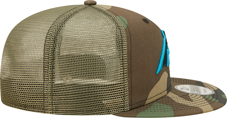 Men's New Era Camo Carolina Panthers  Trucker 2.0 9FIFTY Snapback Hat
