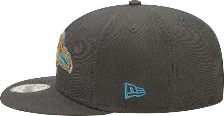 Men's Baltimore Ravens New Era Graphite Color Pack Multi 9FIFTY Snapback Hat detail view