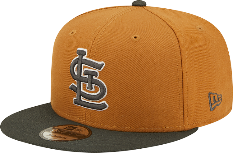 New Era St. Louis Cardinals STL Tan 2T Color Pack 9Fifty Men's Snapback Hat front view