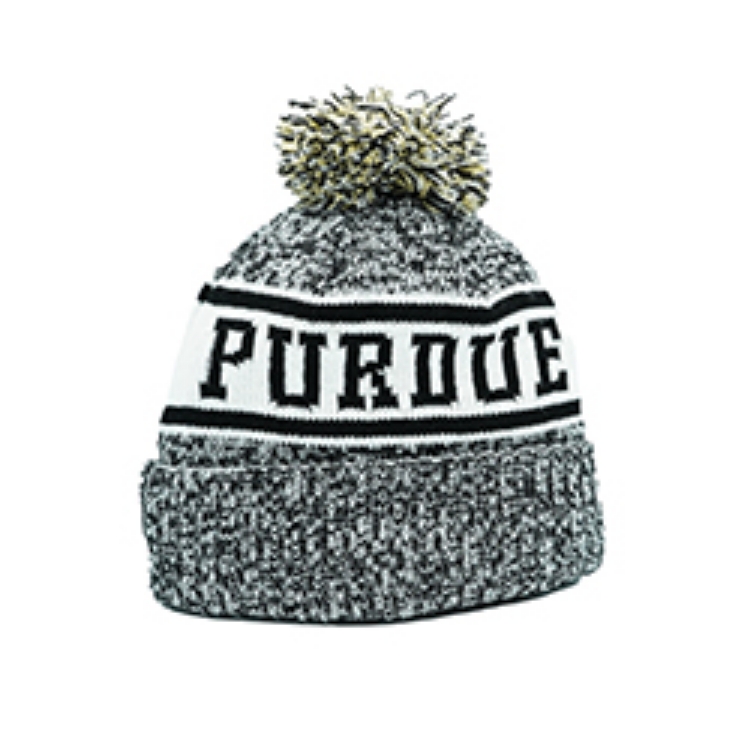 Purdue Boilermakers Team Color Retro Knit Cap side view