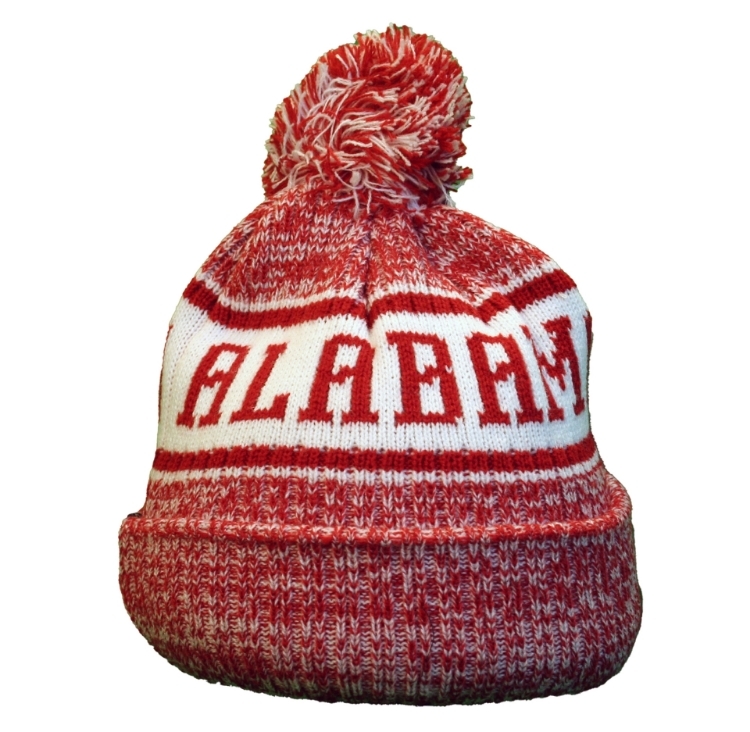 Alabama Crimson Tide Team Color Retro Knit Cap side view