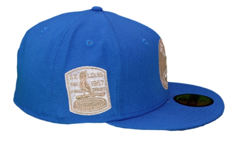St. Louis Cardinals Blue 1967 World Series Patch New Era Fitted Cap back view