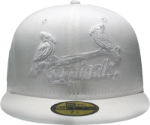 	New Era St. Louis Cardinals White on White Birds on the Bat Jersey 5950 Fitted Hat