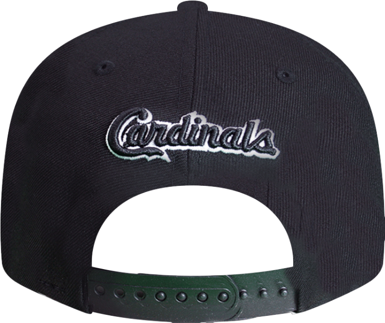 St. Louis Cardinals 950 Black White bird New Era Snapback Hat side view