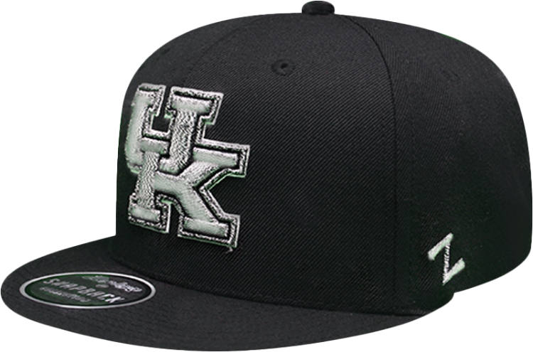 University of Kentucky Tungsten Black Snapback Hat by Zephyr side view