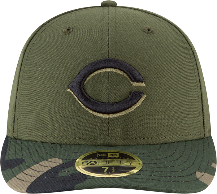Picture of New Era Men's Cincinnati Reds 59Fifty Alternate Camo Low Crown Fitted Hat