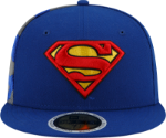 Picture of DC Comics Superman Side Panel Logo Flect New Era 59Fifty Fitted Flat Bill Hat