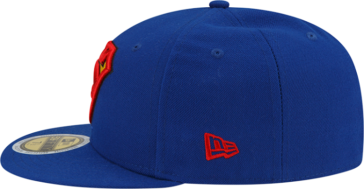 DC Comics Superman Side Panel Logo Flect New Era 59Fifty Fitted Flat Bill Hat image 5