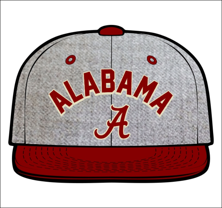 University of Alabama HighCut 32/5 Snapback by Zephyr hat