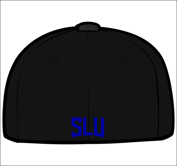 Saint Louis University 1st & Goal Flexfit hat by Zephyr side view