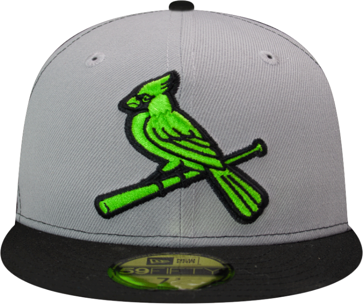 St. Louis Cardinals Electric Green Custom Fitted 5950 by Headz n Threadz