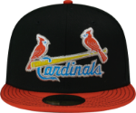 Headz n Threadz Sports Apparel Superstore and Customization. St. Louis  Cardinals Custom New Era Black Orange Birds on Bat 5950 Fitted Cap hats, St.  Louis Cardinals Custom New Era Black Orange Birds