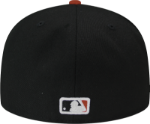 St. Louis Cardinals Custom New Era Black Orange Birds on Bat 5950 Fitted Cap