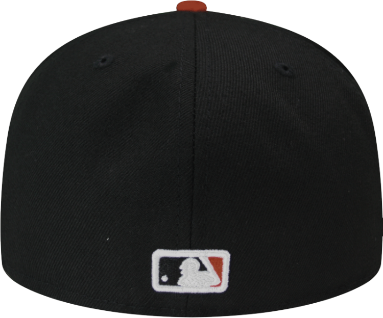St. Louis Cardinals Custom New Era Black Orange Birds on Bat 5950 Fitted Cap