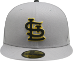 St. Louis Cardinals Custom Grey/Black/Yellow New Era Fitted Cap