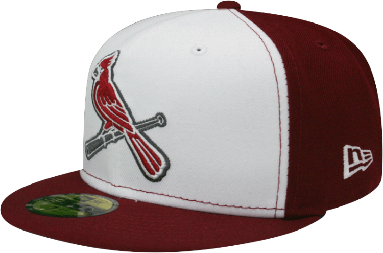 St. Louis Cardinals Custom Bird Maroon/Grey New Era Fitted Cap side view
