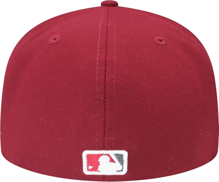 St. Louis Cardinals Custom Bird Maroon/Grey New Era Fitted Cap back view