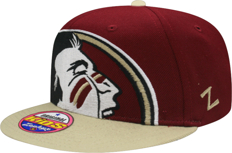 Zephyr Youth Florida State Seminoles St. Peek Adjustable Hat front view