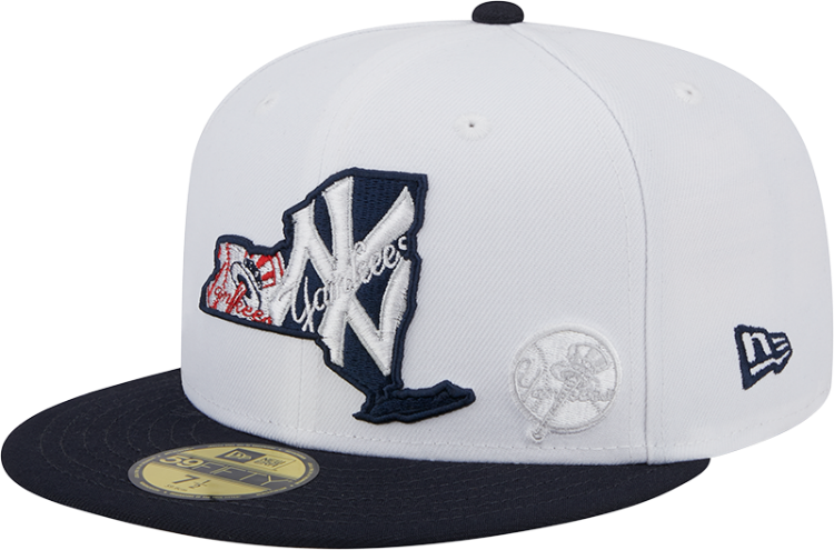 Men's New York Yankees New Era E1 State 59FIFTY Fitted Hat side view