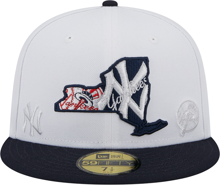 Men's New York Yankees New Era E1 State 59FIFTY Fitted Hat back view