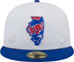 Men's Chicago Cubs New Era Navy Stateview  E1 59FIFTY Fitted Hat
